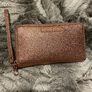 Michael Kors Glitter Wristlet Phone Wallet